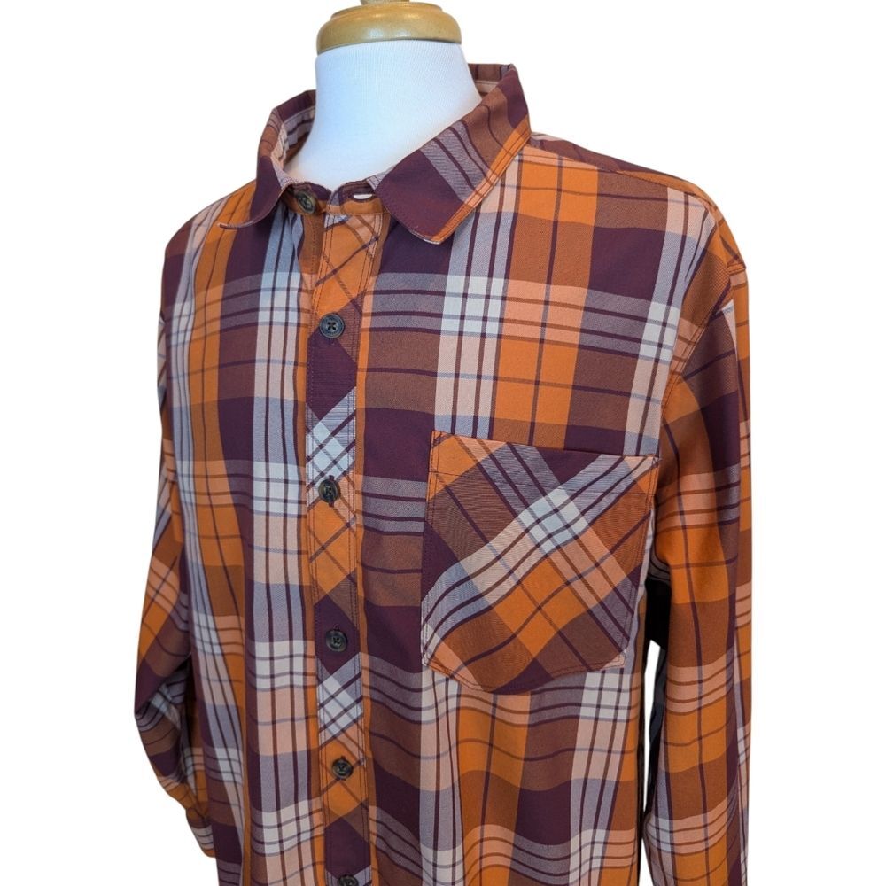 Duluth Plaid Button Down Long Sleeve Shirt Size 2XL